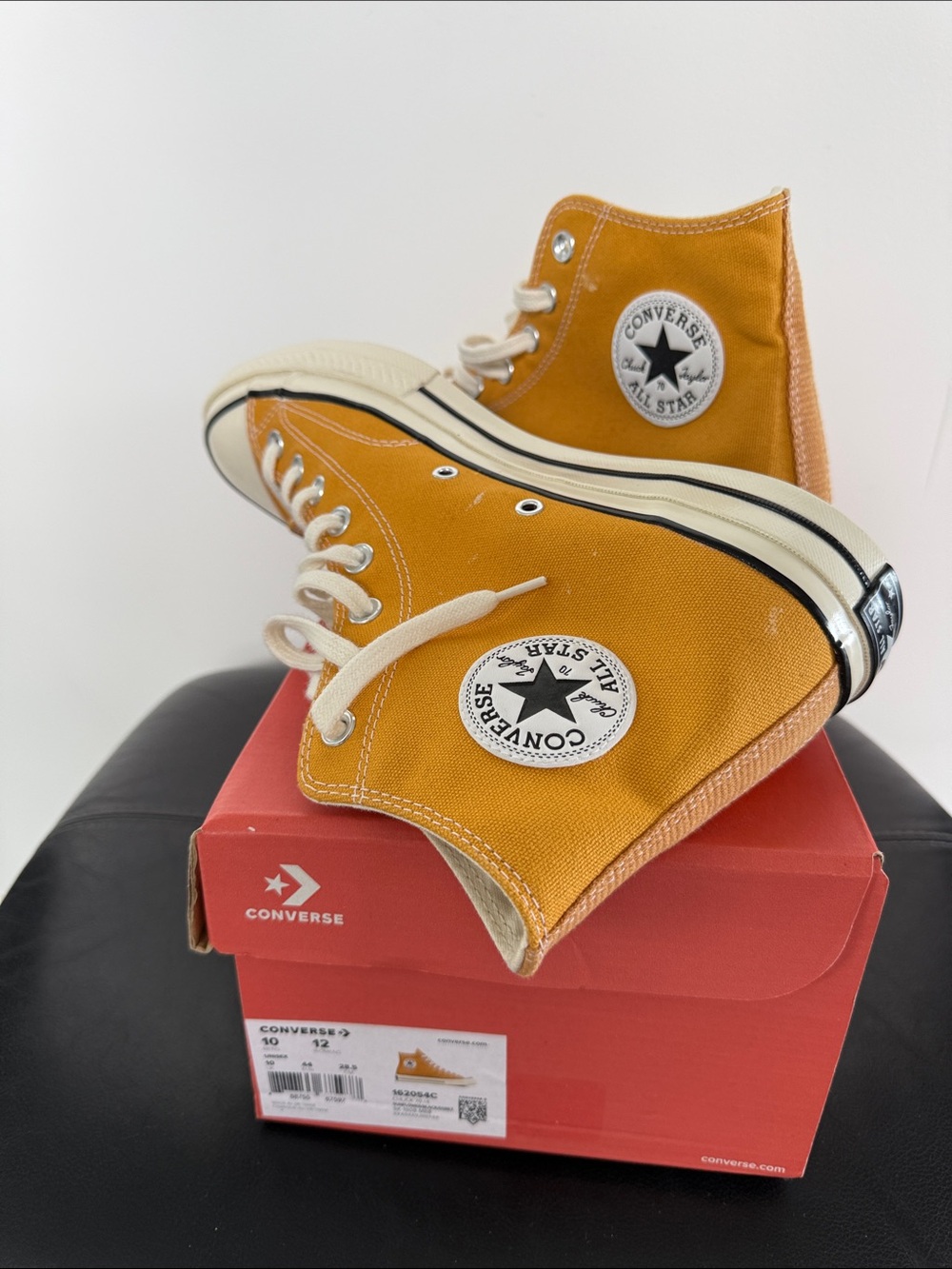 Converse unisex High Top Sneakers - Mustard Yellow Canvas